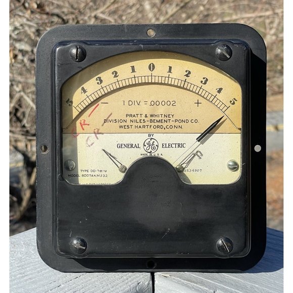 Vintage 20th C. General Electric Pratt Whitney Meter Tool Electronic Equipment - Picture 5 of 9